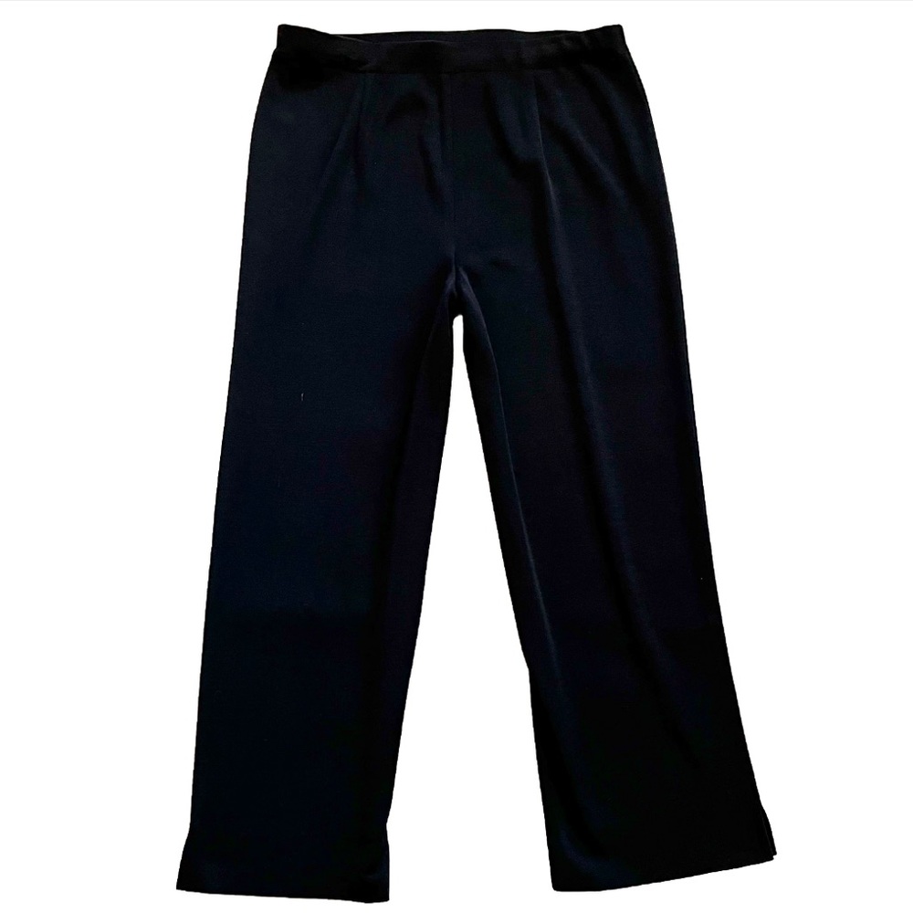 EXCLUSIVELY MISOOK BLACK PULL ON DRESS PANTS SIZE XL MINIMALIST MODERN - Picture 8 of 8